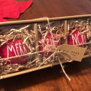 Rae Dunn Christmas ceramic ornaments